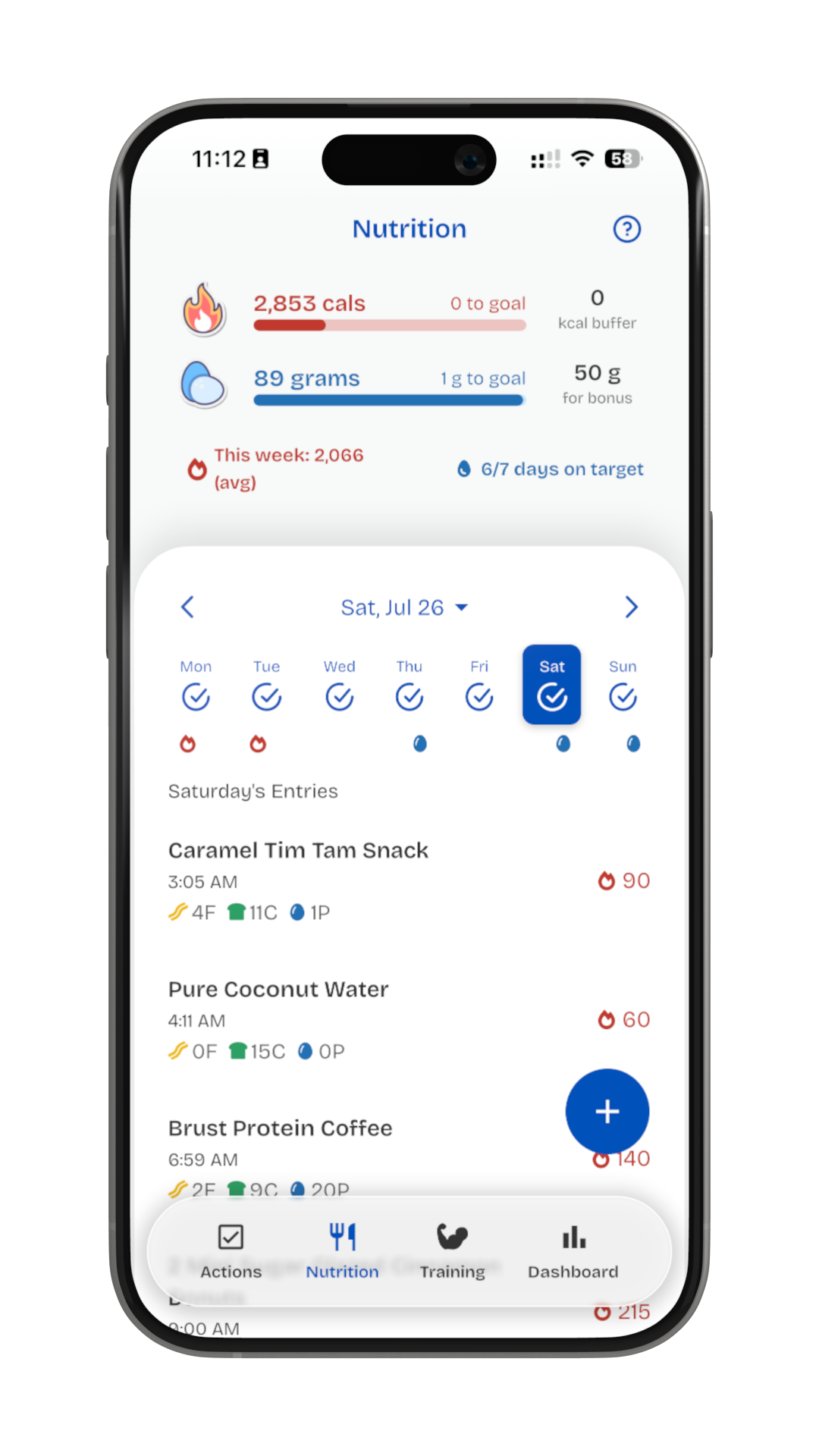 Finally Fit app — calorie tracker